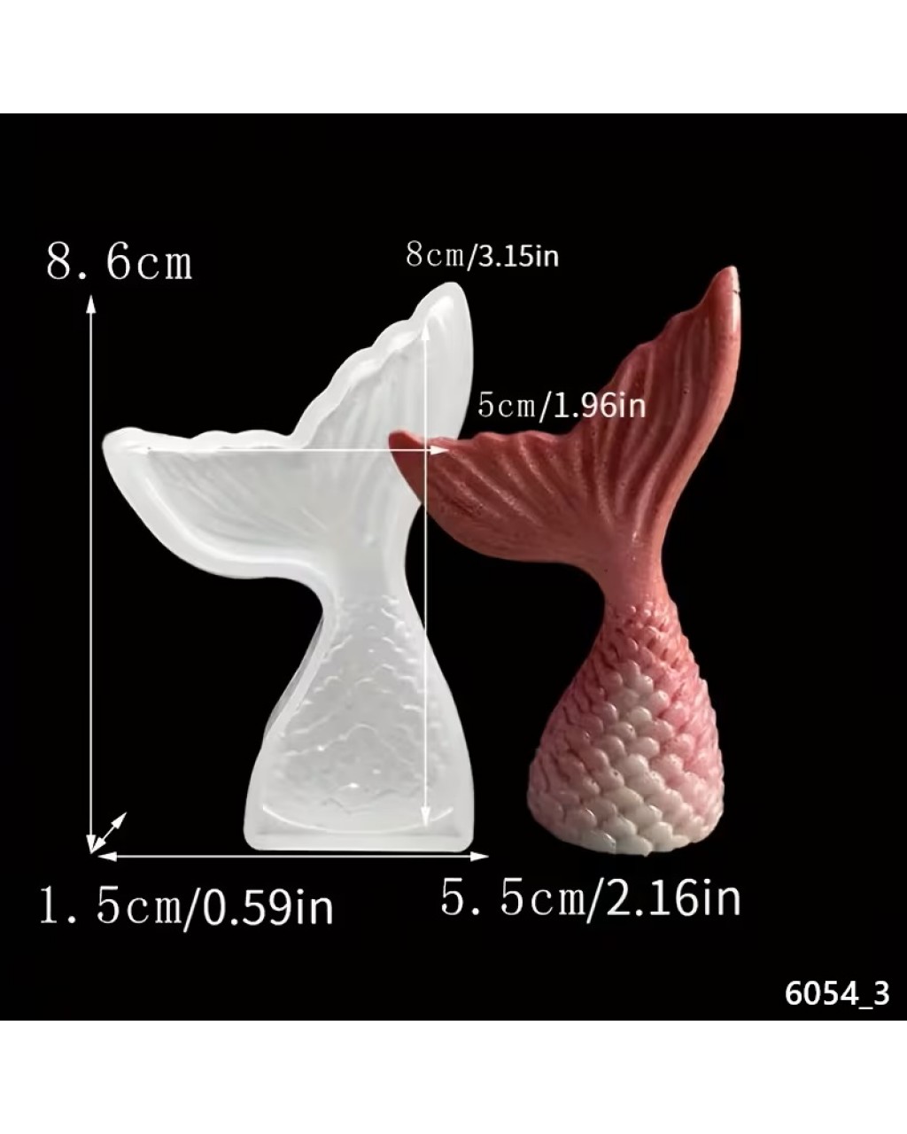 YY6054 Denizkızı Kuyruk Silikon Kalıp